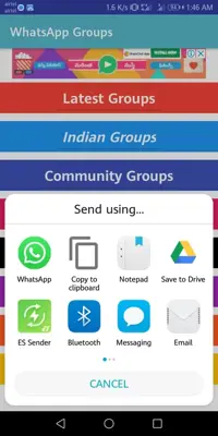 Whatsapp group link pro New 2019 android App screenshot 0